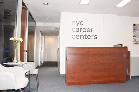 Career Centers view when entering